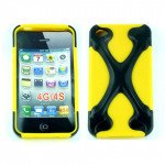 Wholesale iPhone 4 4S X Case (Black-Yellow)